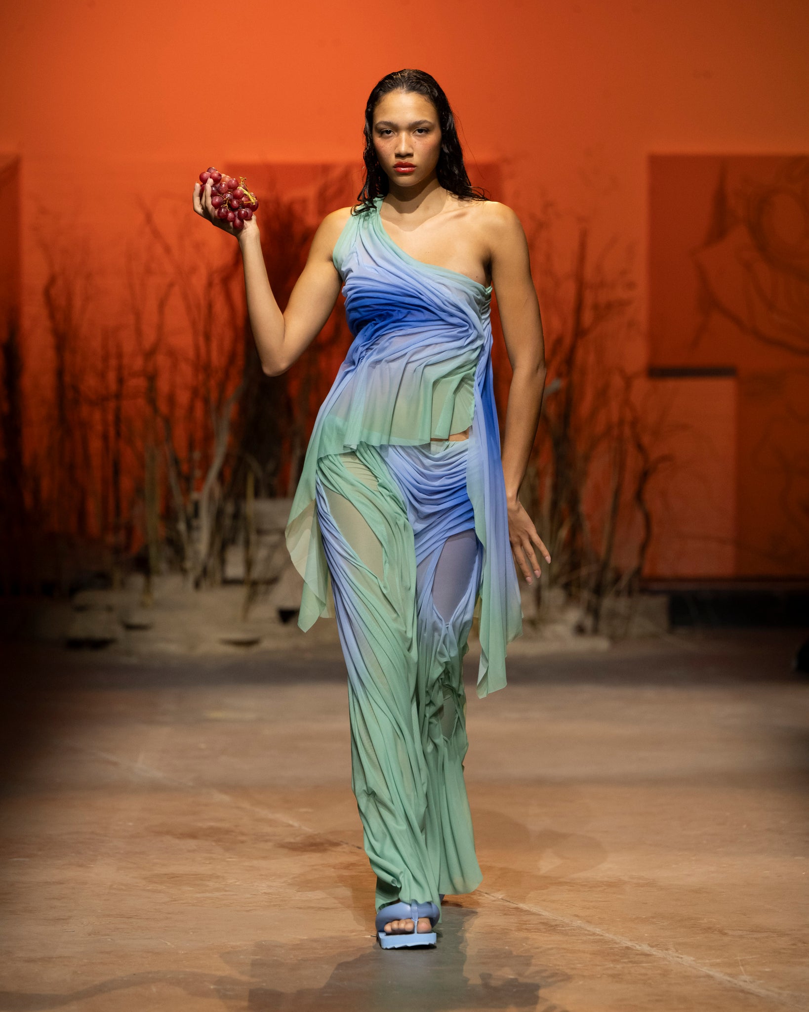 Wetlook Gradient Trousers