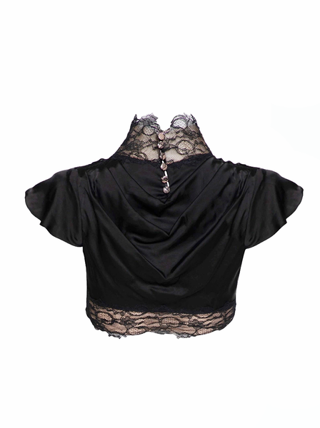 Midnight Lace Crop Top – Di Petsa