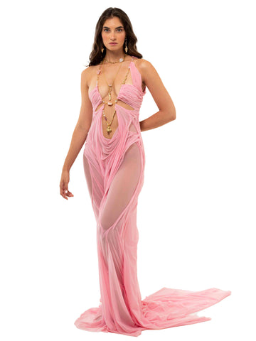 Pink Venus Wetlook Dress Di Petsa Pink Venus Wetlook Dress Di Petsa