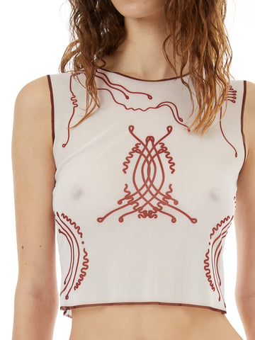 Venus Shell Mesh Tank Top