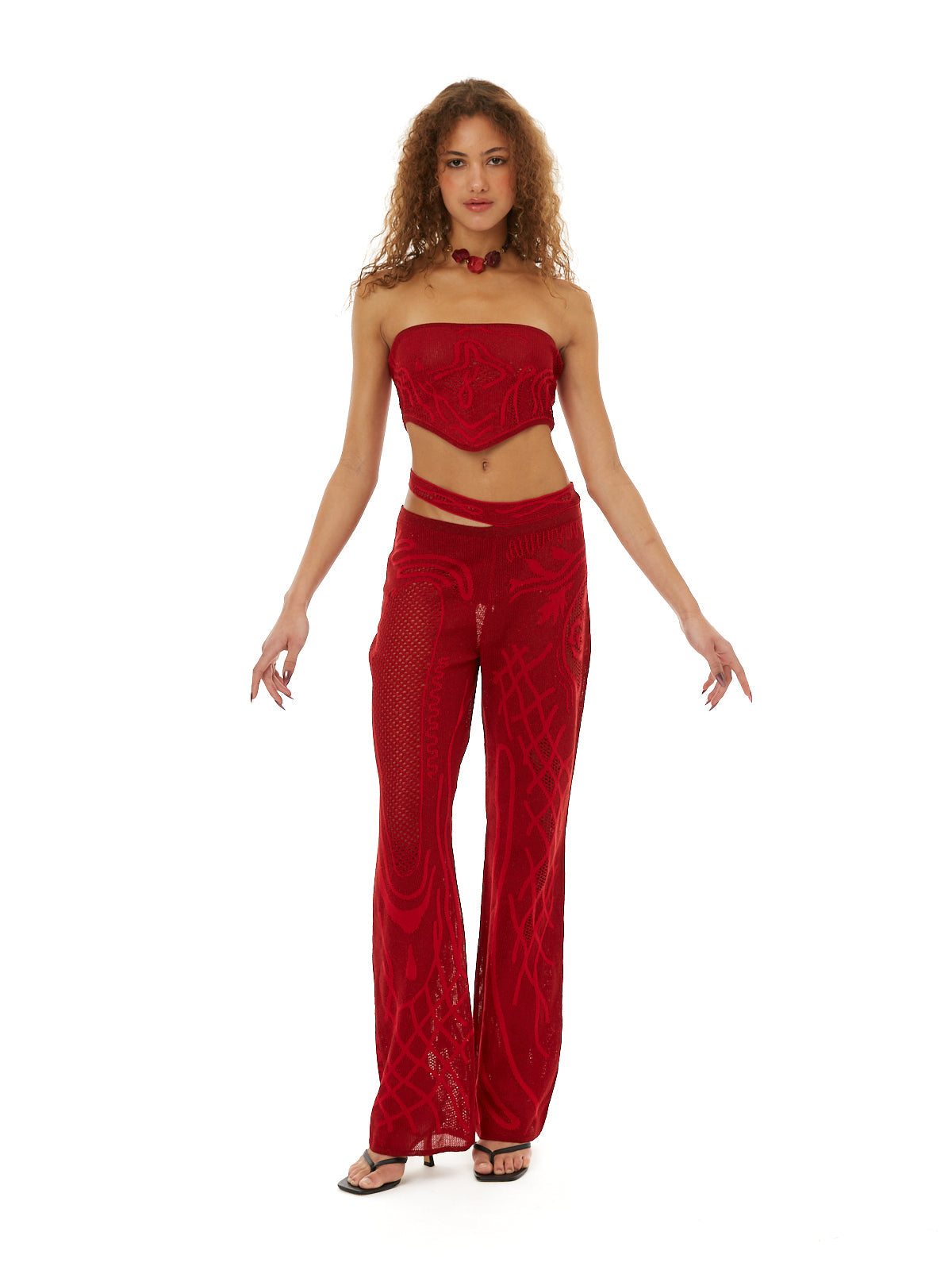 Birthing Venus Knit Top Red