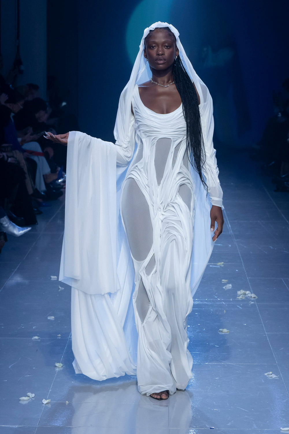 Wetlook Mini Dress White – Di Petsa