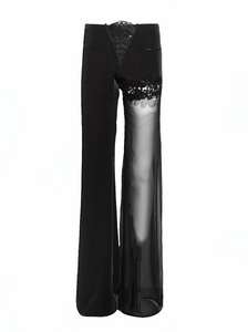 Midnight Lace Pocket Trousers