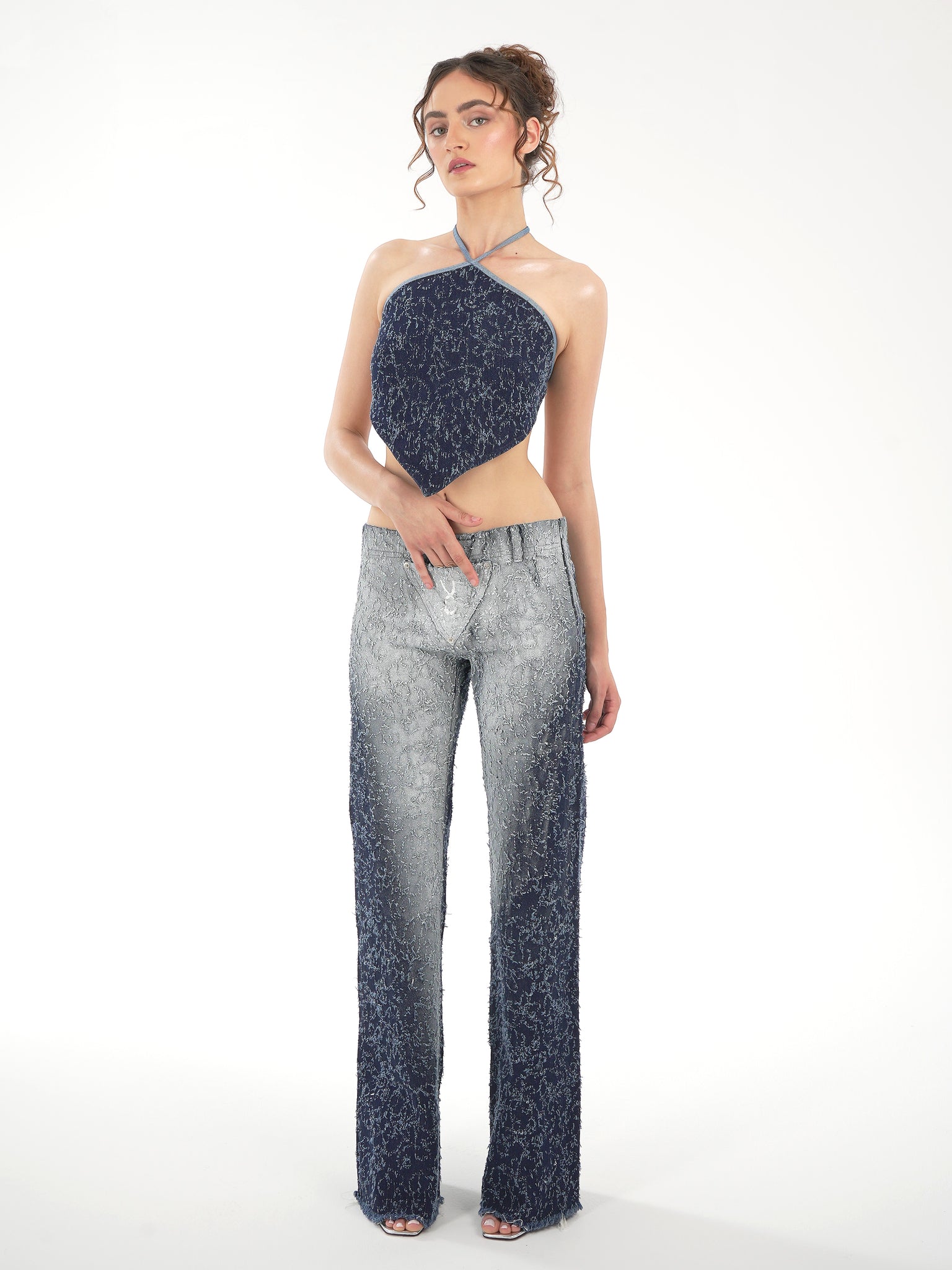 Frayed Denim Jeans