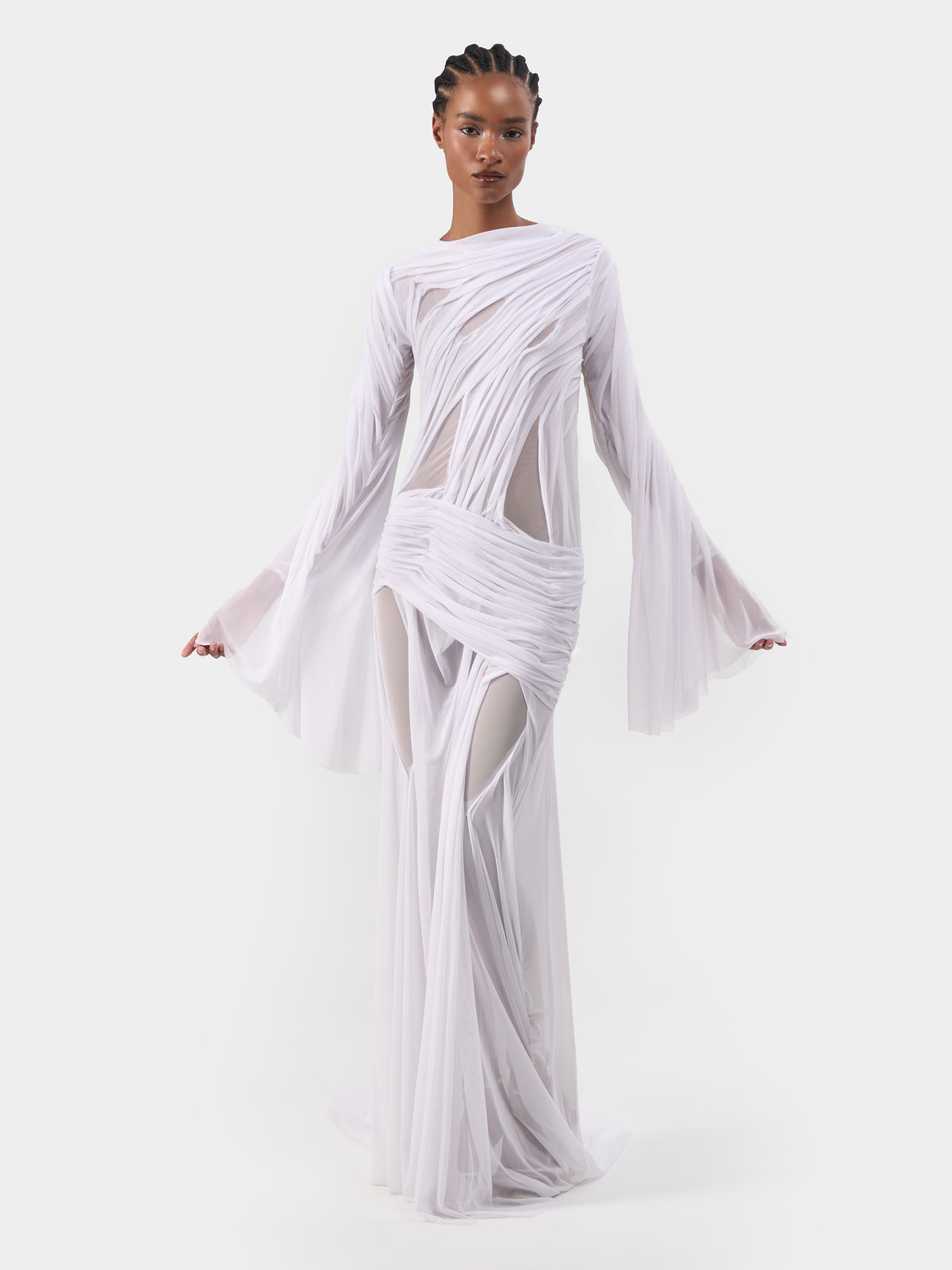 Long Sleeve Wetlook Dress