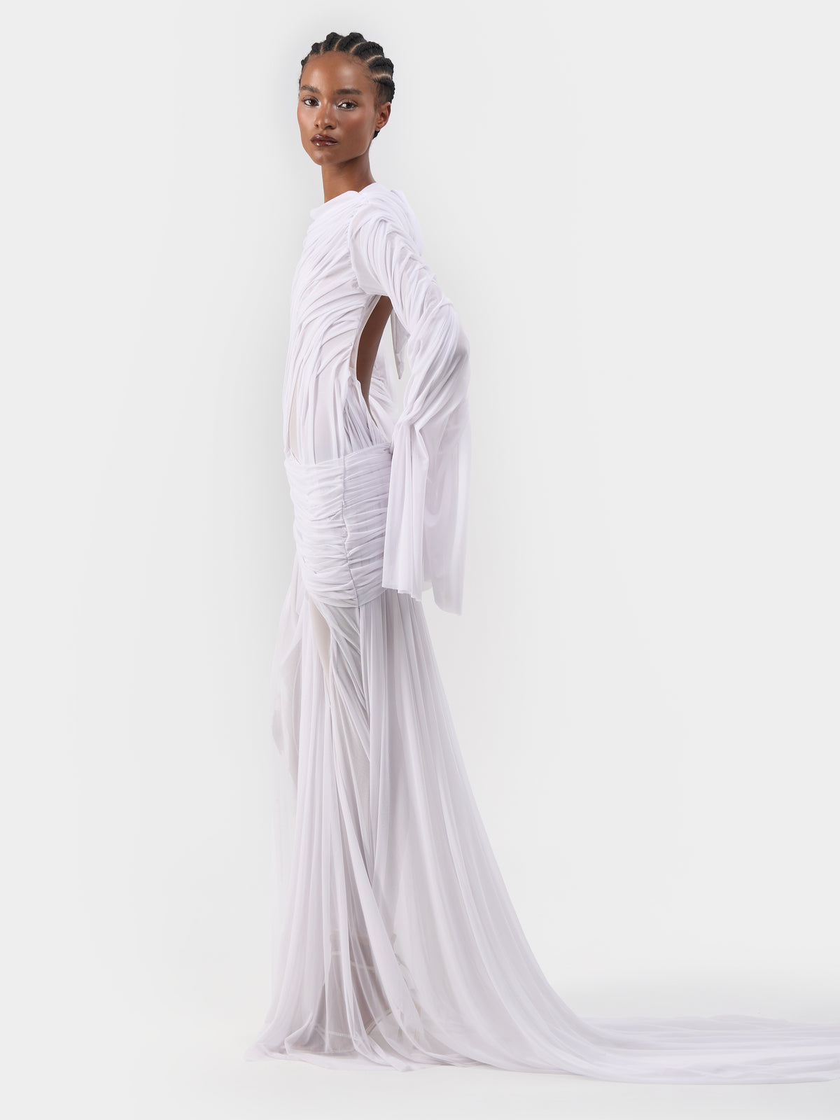 Long Sleeve Wetlook Dress
