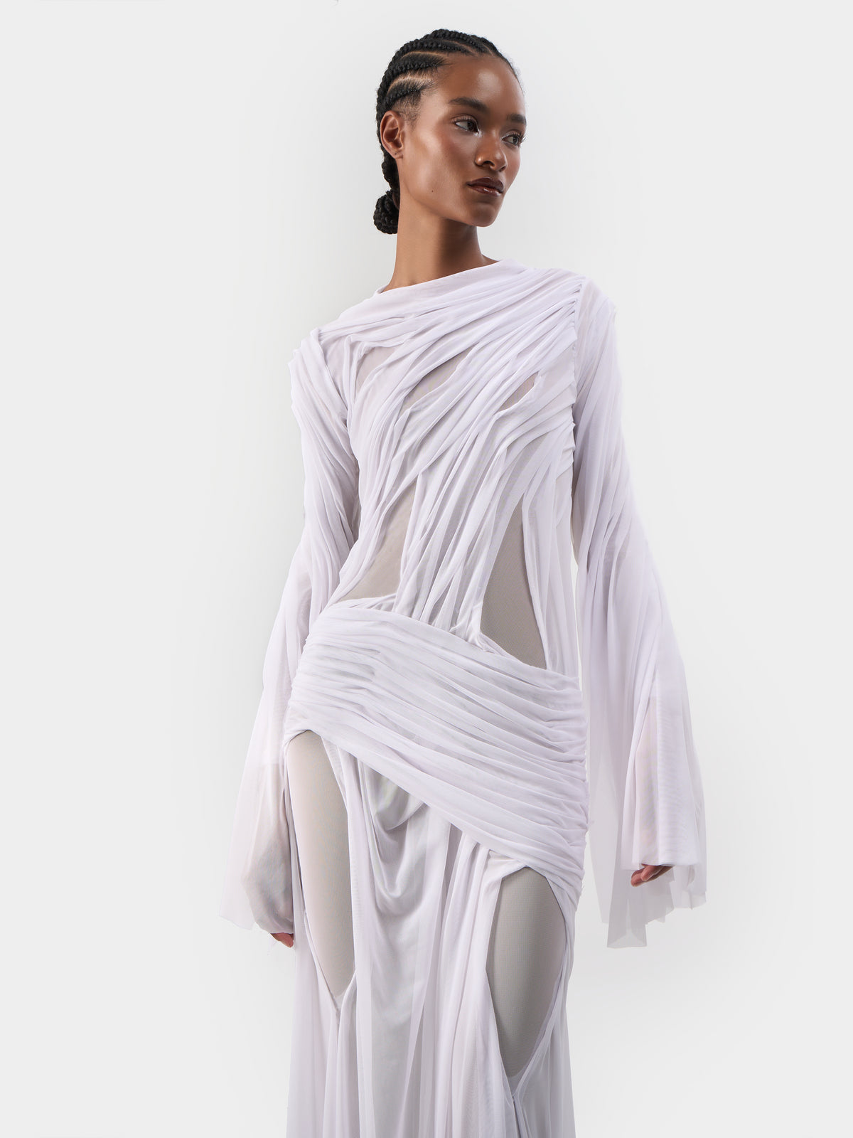 Long Sleeve Wetlook Dress
