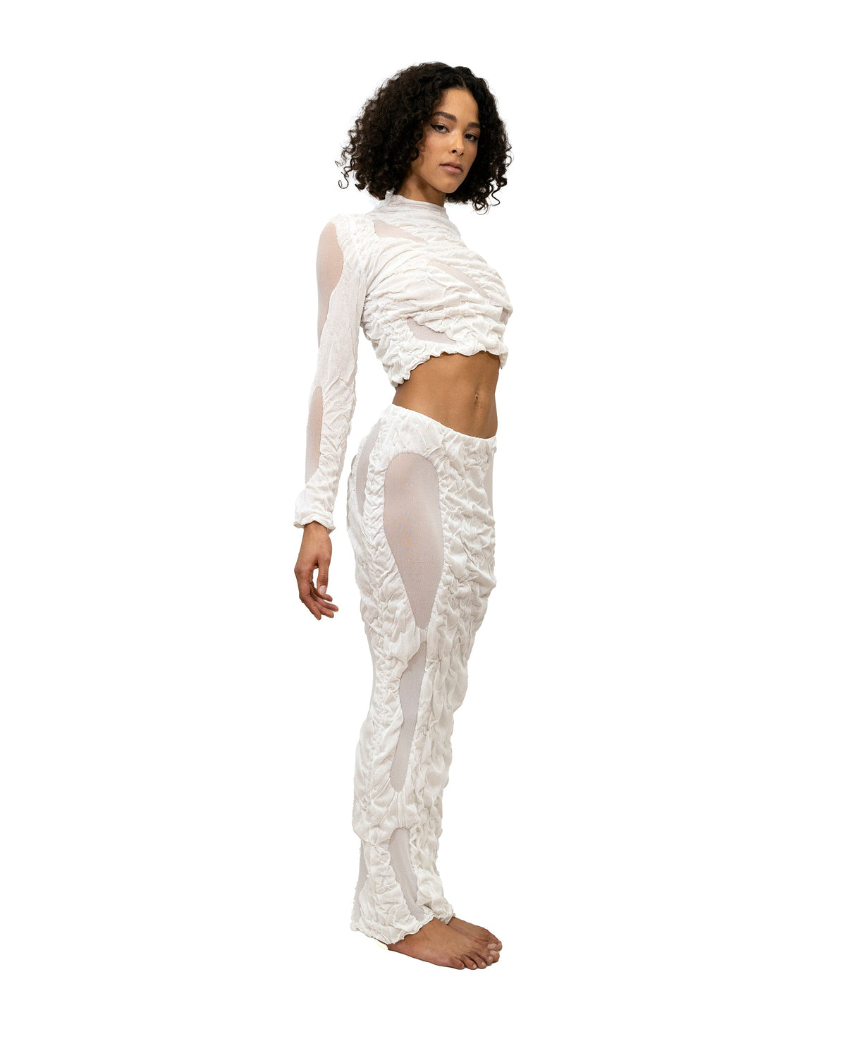 Wetlook Knit Top