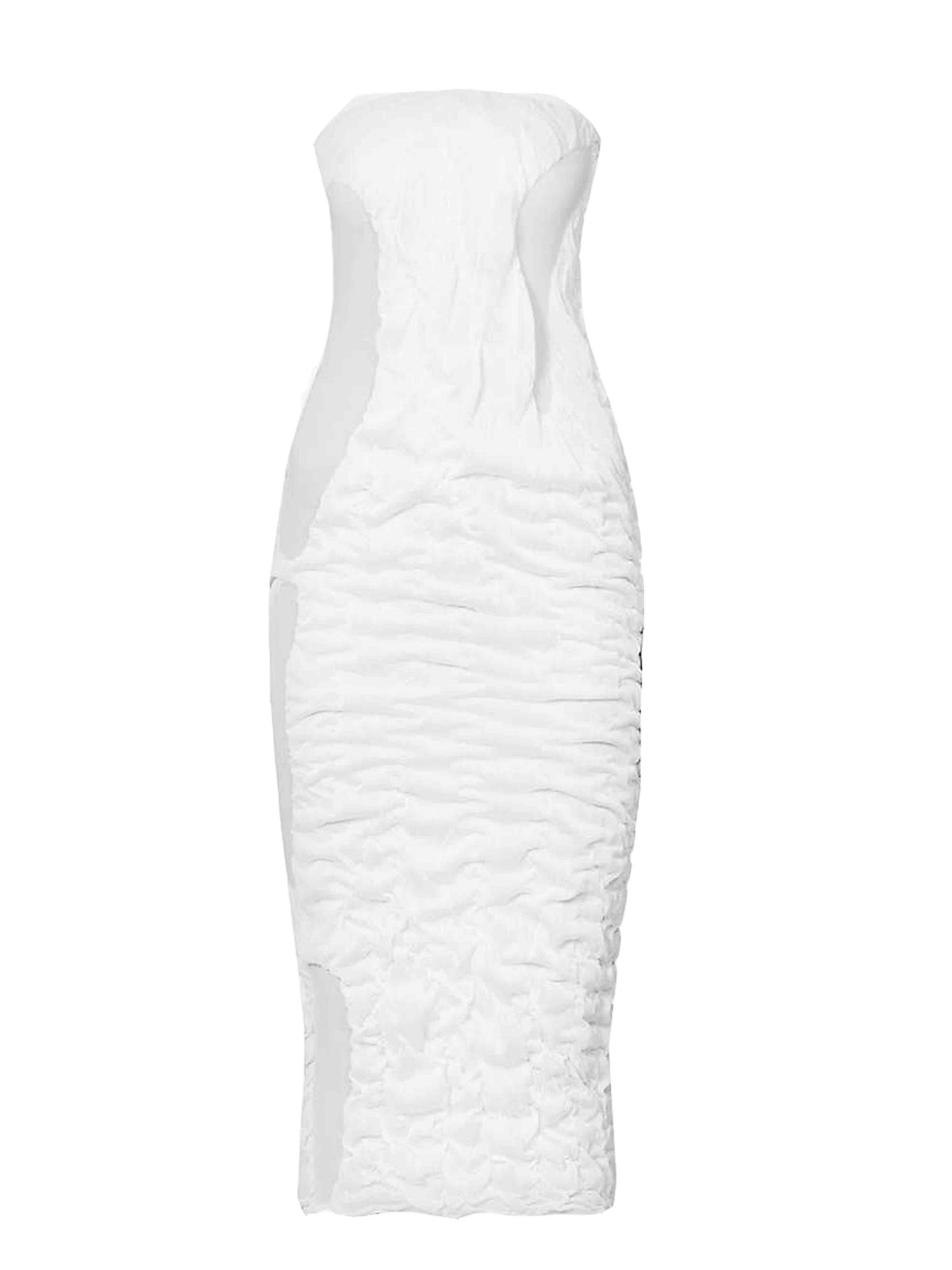 Wetlook Knit Midi Dress