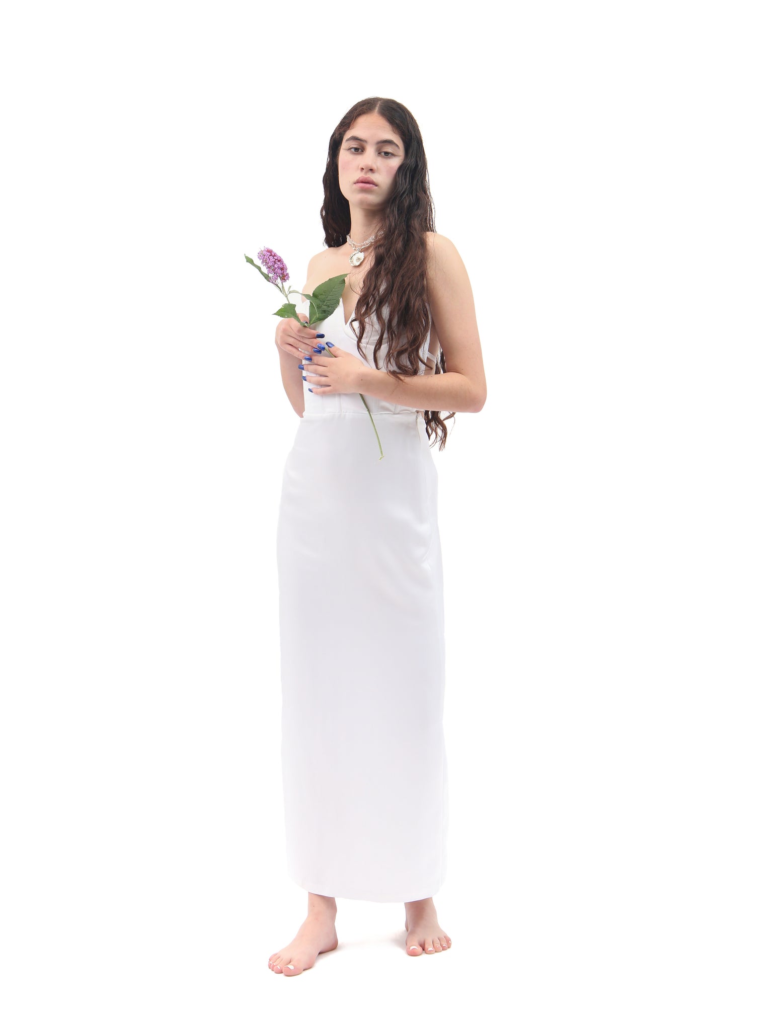 Wetlook Mini Dress White – Di Petsa